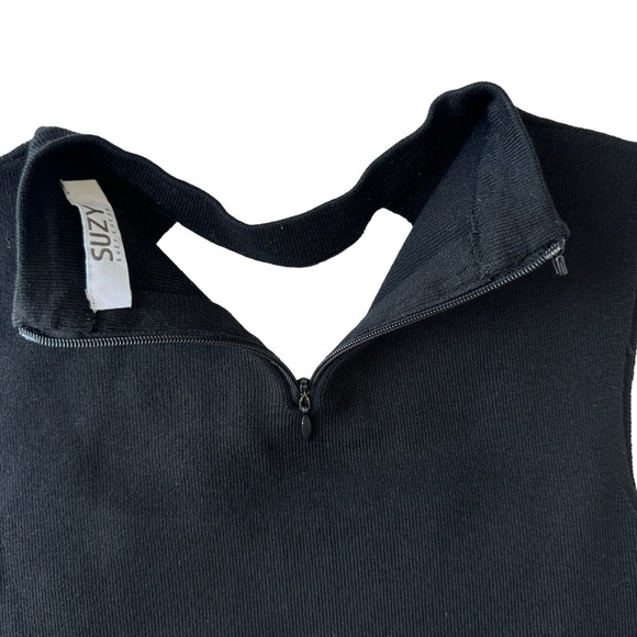 SUZY SHIER BLACK SLEEVELESS SQUARE NECKLINE  TOP | SIZE S NWOT - Picture 11 of 16